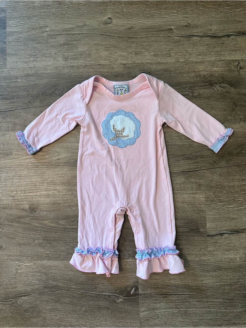 Baby Pink Ruffle Lamb Romper